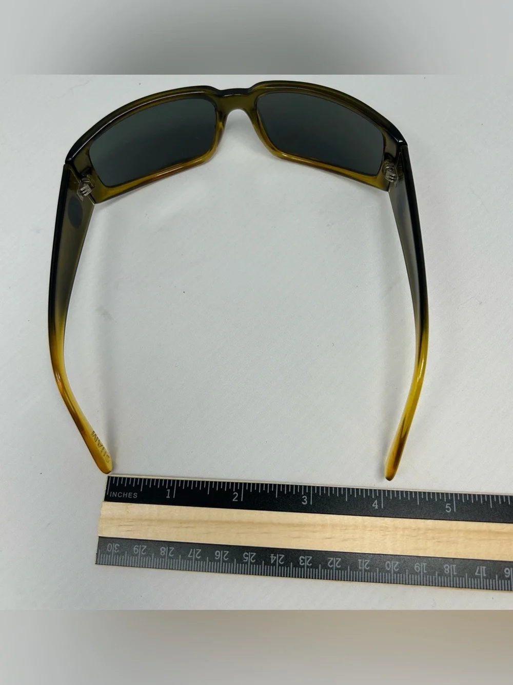 VTG Y2K VonZipper Wrap Sunglasses Sham Gradient Frames Green To Yellow